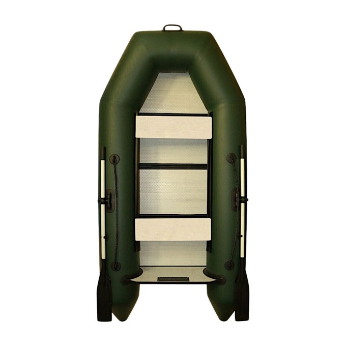 Лодка Polar Bird PB-280ТМ Teal (зеленая, серая) + стеклокомпозитная слань